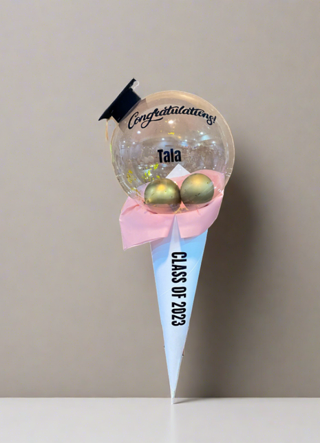 Graduation paper cone bouquets