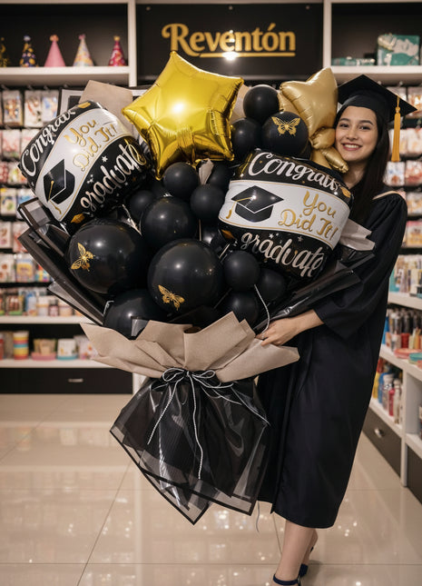 The Ultimate "You Did It!" Statement: Mega Graduation Balloon Bouquet
