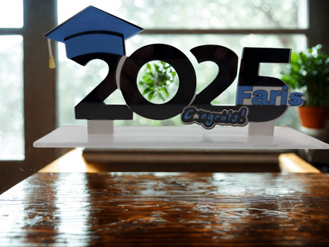 acrylic customized graduation office stand