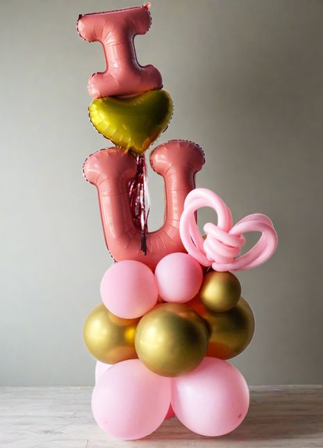 Love You Letters Foil Balloon Stand