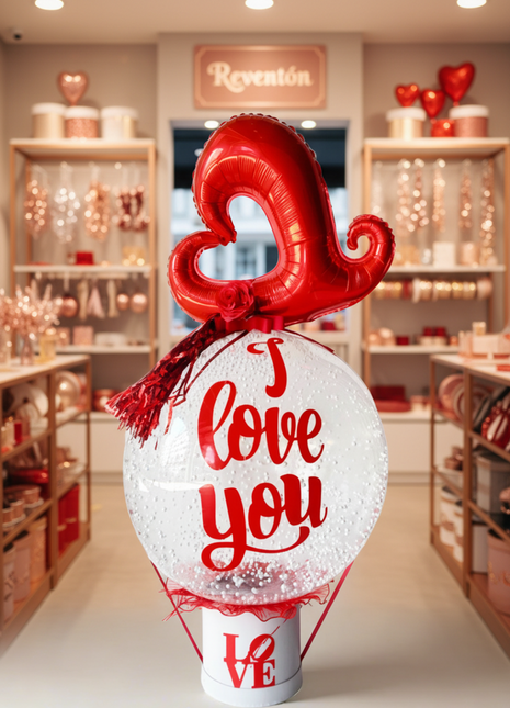 Love You Bubble Balloon Bouquet