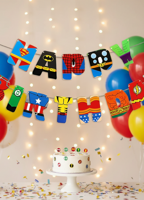 Super heroes banner
