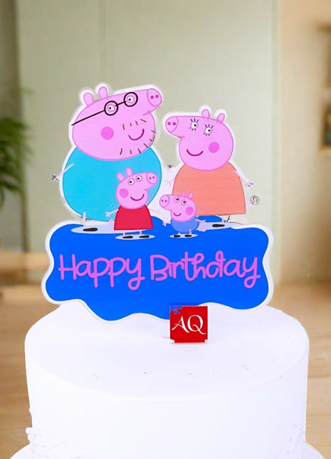 Peppa cake topper