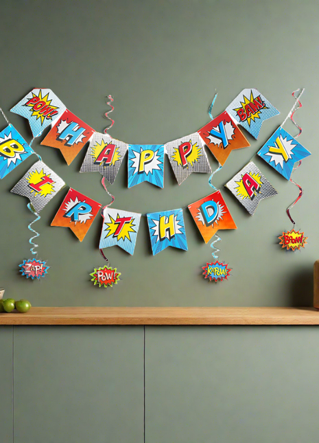 Super heroes banner