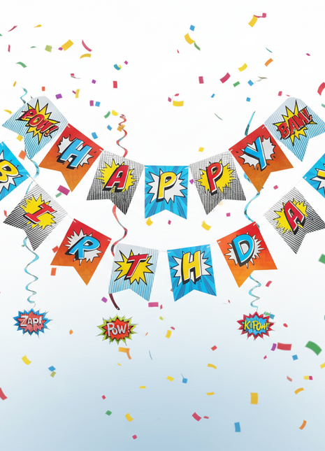 Super heroes banner