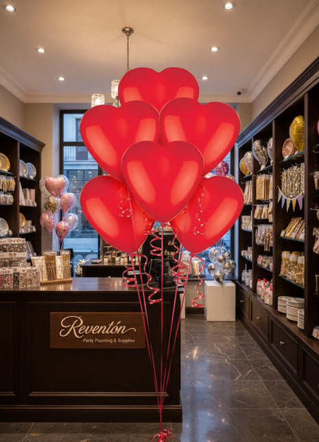 Red Heart Latex Balloons - Reventon