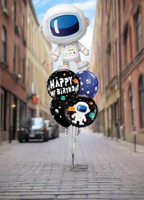 باقة بالونات فويل فضائية