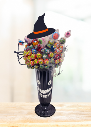 Scary Smile lollypop vase