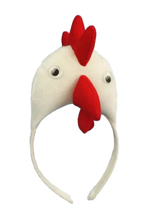 Child Kids Adult Chicken Chick Headband Tail Tie Animal Cosplay Props Birthday Gift Party Costume Carnival Halloween Christmas