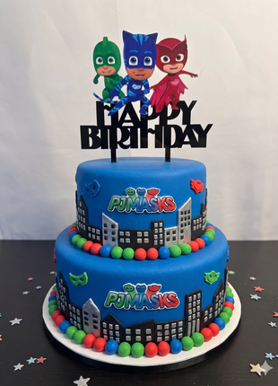 Masks cake topper