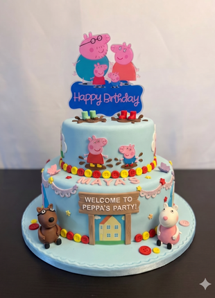 Peppa cake topper