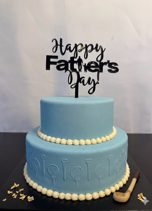 Fathers happy day cake topper