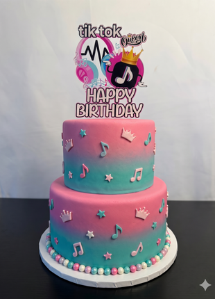 TikTok cake topper