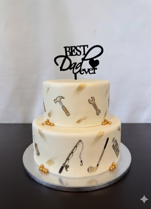 Father's Day cake topper