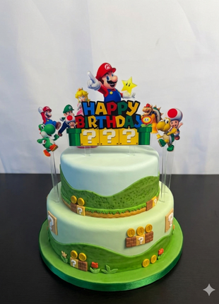 Mario cake topper