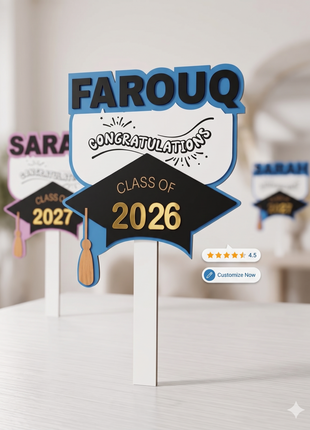 Own the Spotlight: Personalized "Class of 2026" Graduation Prop 🎓📸