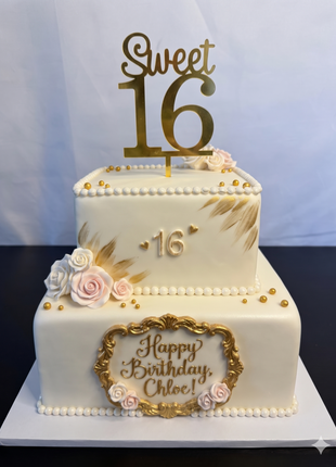 sweet 16 cake topper