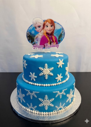 Frozen cake topper
