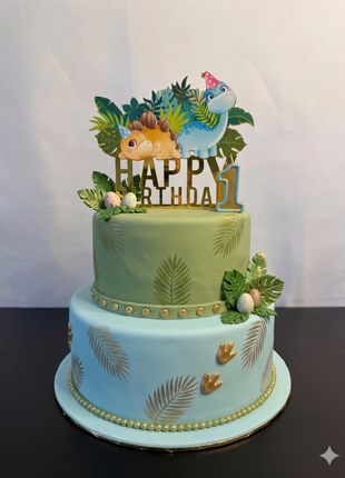 Dinosaur cake topper