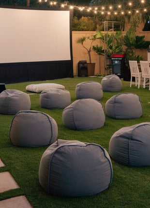 Outdoor Cinema with Beanbags