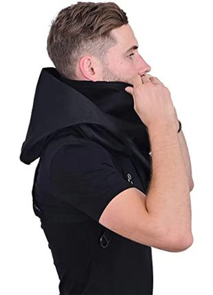 Hooded Cloak Cape Cowl Adult Cyberpunk Costumes Pagan Accessory Cosplay Medieval Assassin Hat Warrior Outfit and Daily Wear