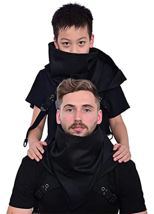 Hooded Cloak Cape Cowl Adult Cyberpunk Costumes Pagan Accessory Cosplay Medieval Assassin Hat Warrior Outfit and Daily Wear
