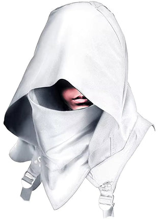 Hooded Cloak Cape Cowl Adult Cyberpunk Costumes Pagan Accessory Cosplay Medieval Assassin Hat Warrior Outfit and Daily Wear