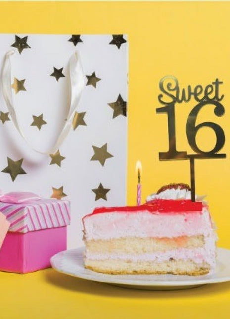 sweet 16 cake topper