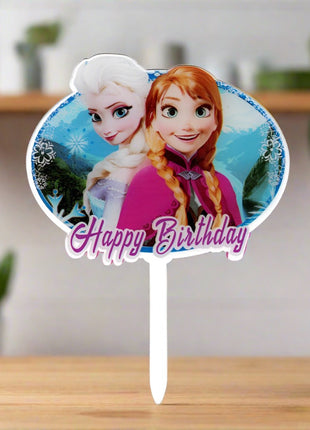 Frozen cake topper