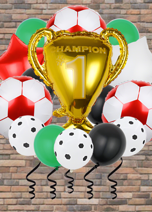 Soccer Trophy foil balloons collection