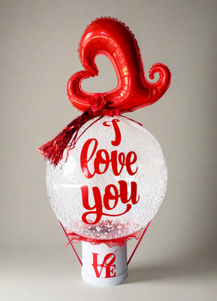 Love You Bubble Balloon Bouquet