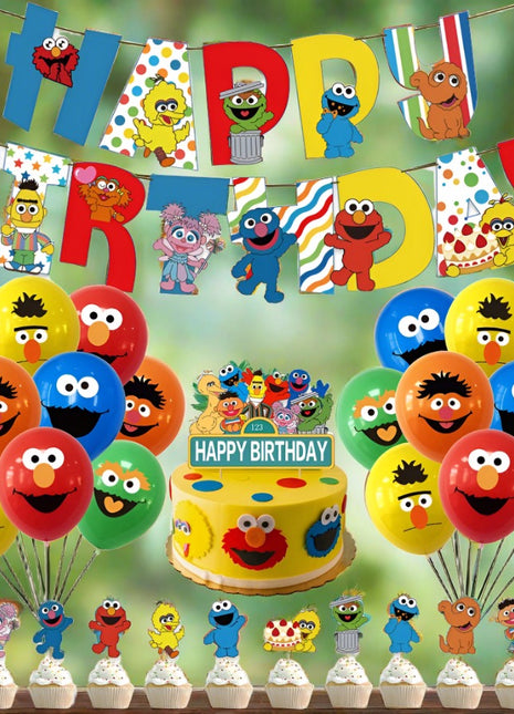 Sesame Street banner and balloon set
