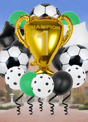 Soccer Trophy foil balloons collection