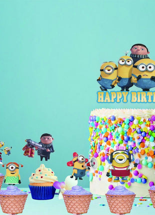 Minion and friends cake topper