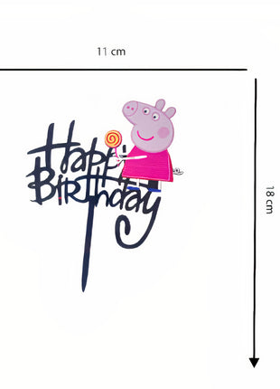 Peppa cake topper