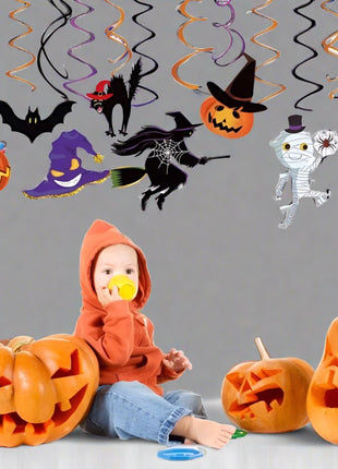 Halloween swirls 8pcs