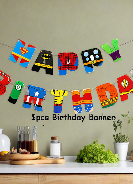 Super heroes banner