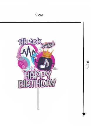 TikTok cake topper