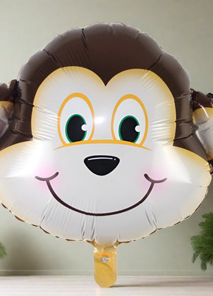 Jungle Theme banner, foil and latex balloons
