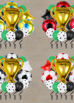 Soccer Trophy foil balloons collection