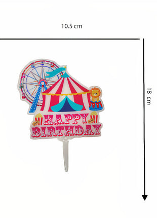 Circus cake topper