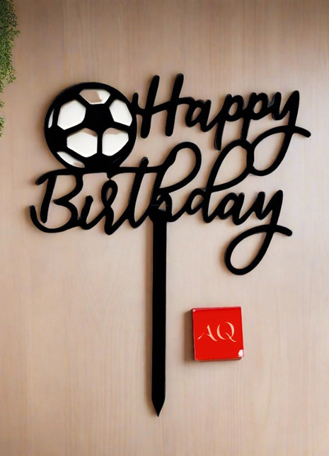 Football theme Birthday Cake Topper