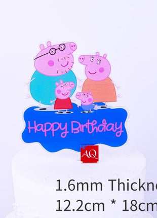 Peppa cake topper