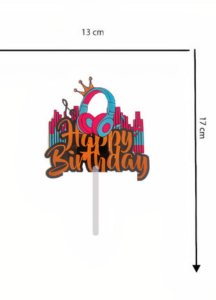 Music cake topper