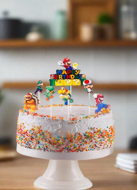 Mario cake topper