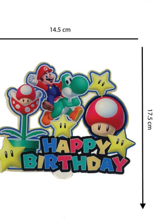 Mario Cake Topper - Fun and Festive Cake Decoration for Special Occasions