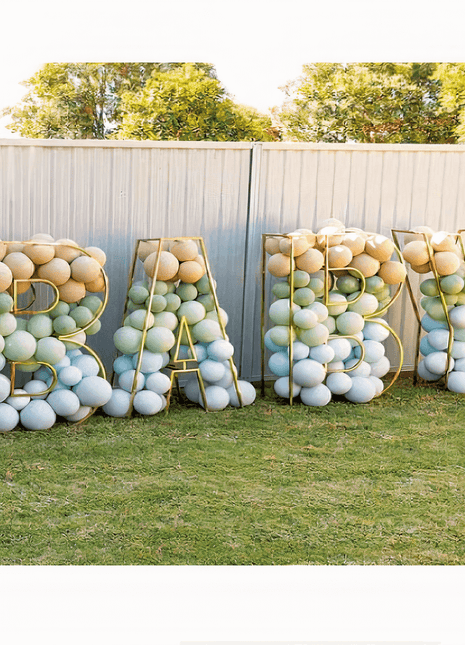 Baby Jumbo Balloon Letters - Reventon