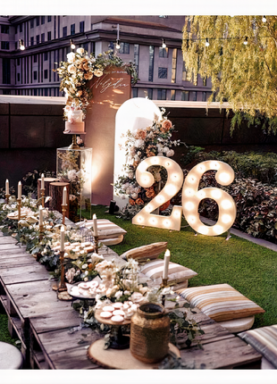 Twenties Birthday with table arrangments decoration