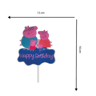 Peppa cake topper