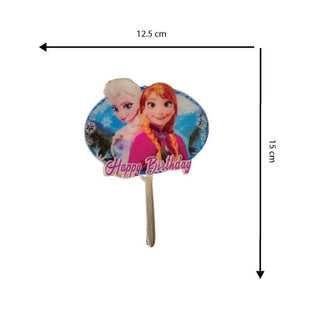 Frozen cake topper